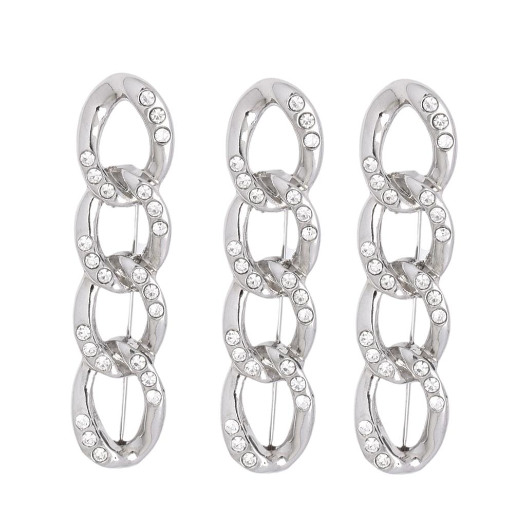 3Sets Metal Waist Adjusters Pin Stylish Waist Extenders Brooch Pin for Jeans Skirts and Casual Outfit Women Accessory