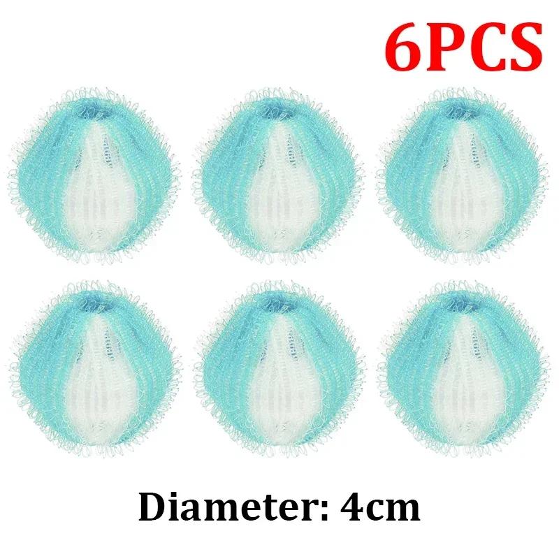 12/6 шт. Шарики для стирки Многоразовый фильтр для волос стиральной машины Плавающий уловитель шерсти, пуха, волос Сбор грязных вещей Очищающий шарик