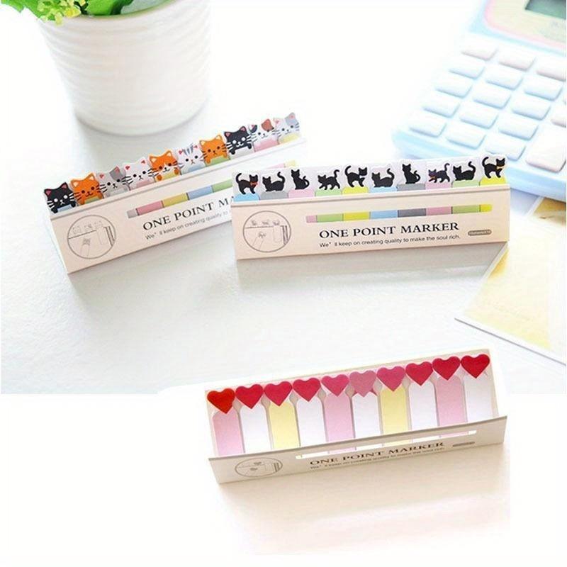 2шт мультфильм животных медведь кошка сердце лягушка стикер офис школьные принадлежности