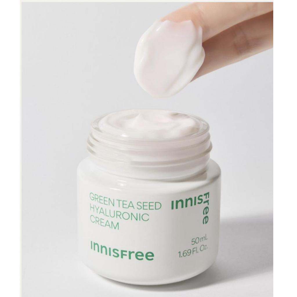 Innisfree Крем с гиалуроновой кислотой и семенами зеленого чая 50 мл