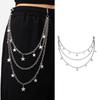 Metal Star Pendant Waist Chain for Women Trousers Chain Waist Decorative Chain Casual Waist Ornaments Girl Birthday Gift