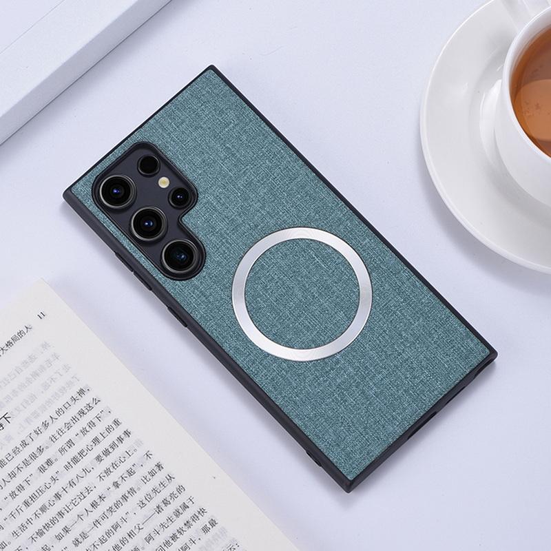 Для Xiaomi 14T Poco X6 Pro M6 Redmi Note 13 Pro Samsung S25 S24 Ultra чехол TPU Hybrid для Magsafe нейлоновый тканевый противоударный чехол для телефона
