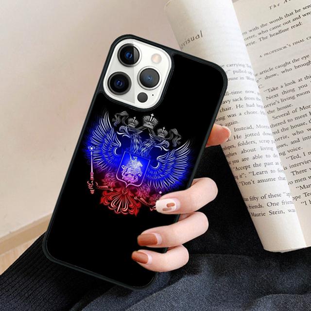 Чехол для телефона Флаг России Герб Для iPhone 17 Air 16 15 14 plus 12 13 pro max coque Оболочка Fundas