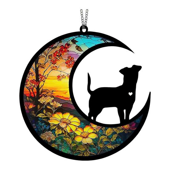 Pet Memorial Sun Catcher Dog Cat Suncatcher Pet Memorial Keepsake Stained Glass