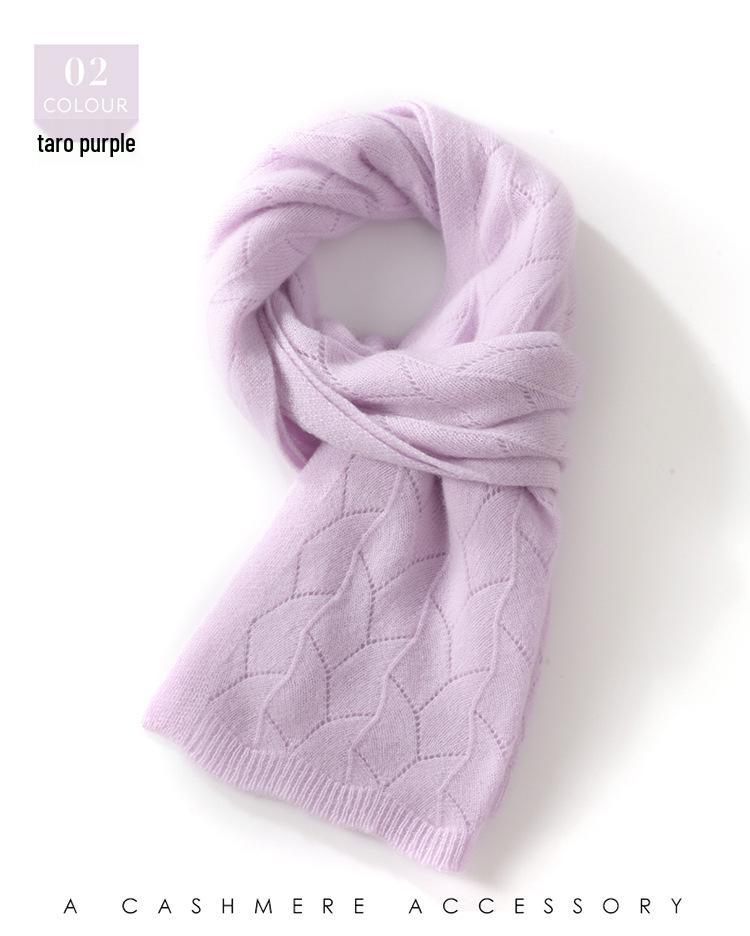 Женский вязаный шарф из козьего кашемира - Осенний/Зимний шарф-снуд