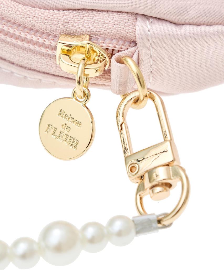 De Charm Cotton Candy Round Pouch Charm for Pink Beige [Maison Fleur] Women,