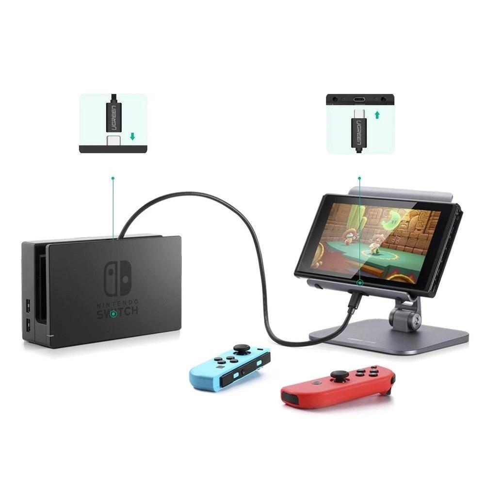 Ugreen Cable Extension Cord Usb Type C 3.1 (Female) - Usb Type C 3.1 (Male) 0.5M Black (40574)