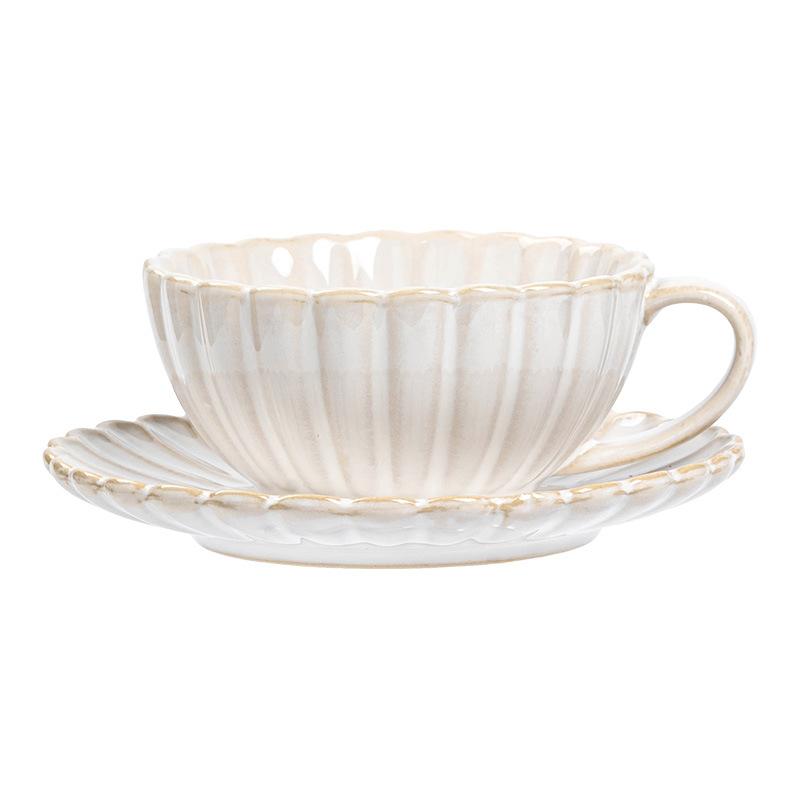 Изысканная кофейная чашка высокого класса, набор чашки и блюдца высокой ценности, керамическая кружка, чашка для латте, чашка для послеполуденного чая высокого класса.