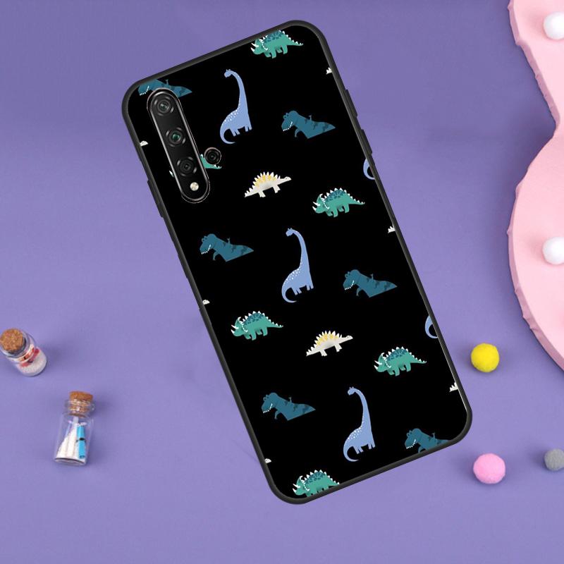 Чехол с рисунком динозавра для Huawei Nova 11i 12i 8i 7i 3i 9 10 SE Y60 Y61 Y70 Y72 Y73 Y90 Y91 P20 P30 P40 Lite