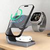 Охлаждение TEC Подставка для беспроводной зарядки 3 в 1 для Magsafe iPhone 17~12 Pro Max Apple Watch 9/8/7 Airpods Pro Магнитная быстрая зарядка