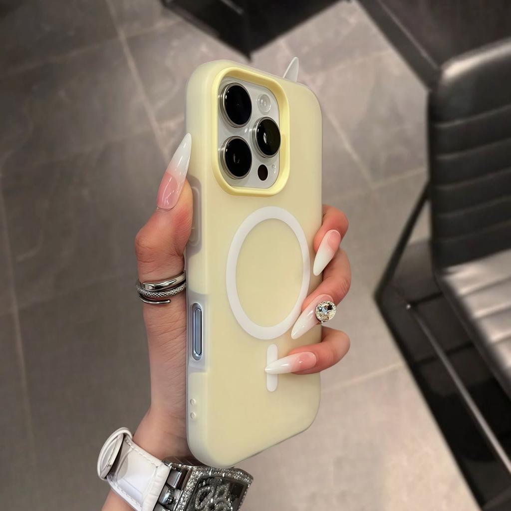 Роскошный чехол Magsafe конфетного цвета для iPhone 17 Air 16 15 14 Plus 13 12 Pro Max 11, магнитный, прозрачный, матовый, мягкий, для беспроводной зарядки