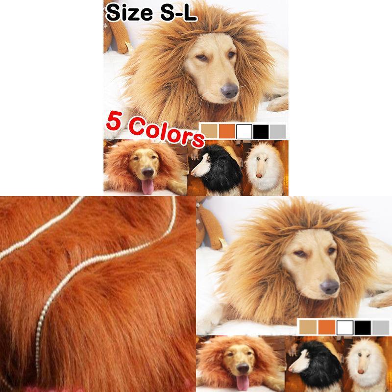 Костюм для питомца "Король джунглей", Львиная шляпа с искусственным мехом для маленьких собак