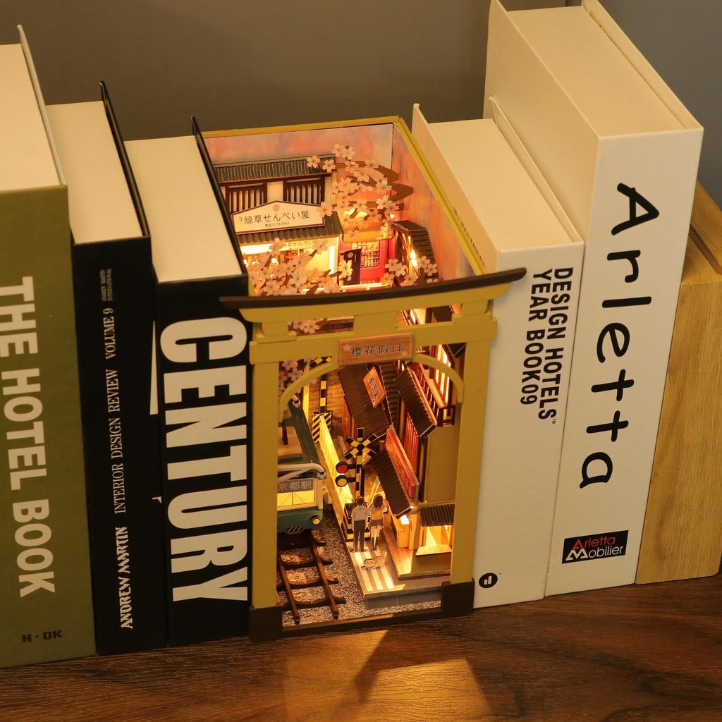 1pc,DIY Book Nook Kit,Assembly Model Kit,Bookshelf Decor,Home Decor Micro Model,The Perfect Gift for Teenagers and Adults