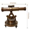 Alidade Telescope Compass Surveying Theodolite Marine Home/Office Table Decor