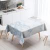 Мраморная полосатая скатерть для домашнего декора, устойчивая к пятнам водонепроницаемая скатерть для украшения стола, прямоугольные кухонные столешницы для камина