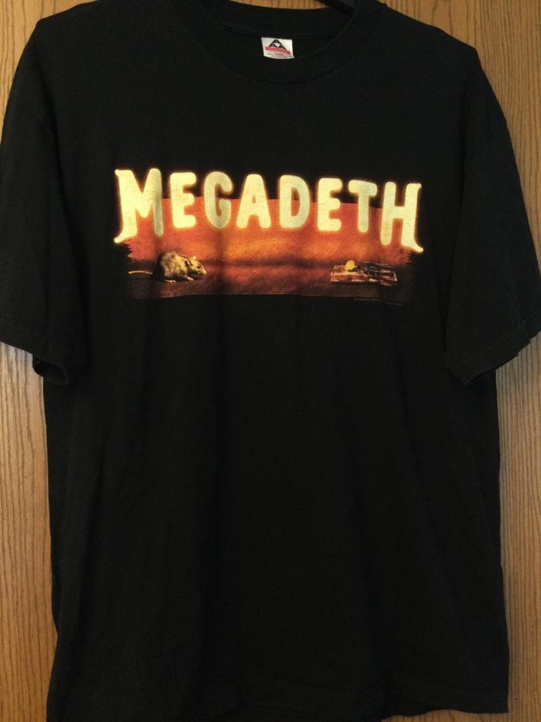 Футболка с тура Megadeth - 1999 - (Мышеловка) - Японский тур - XL - AAA