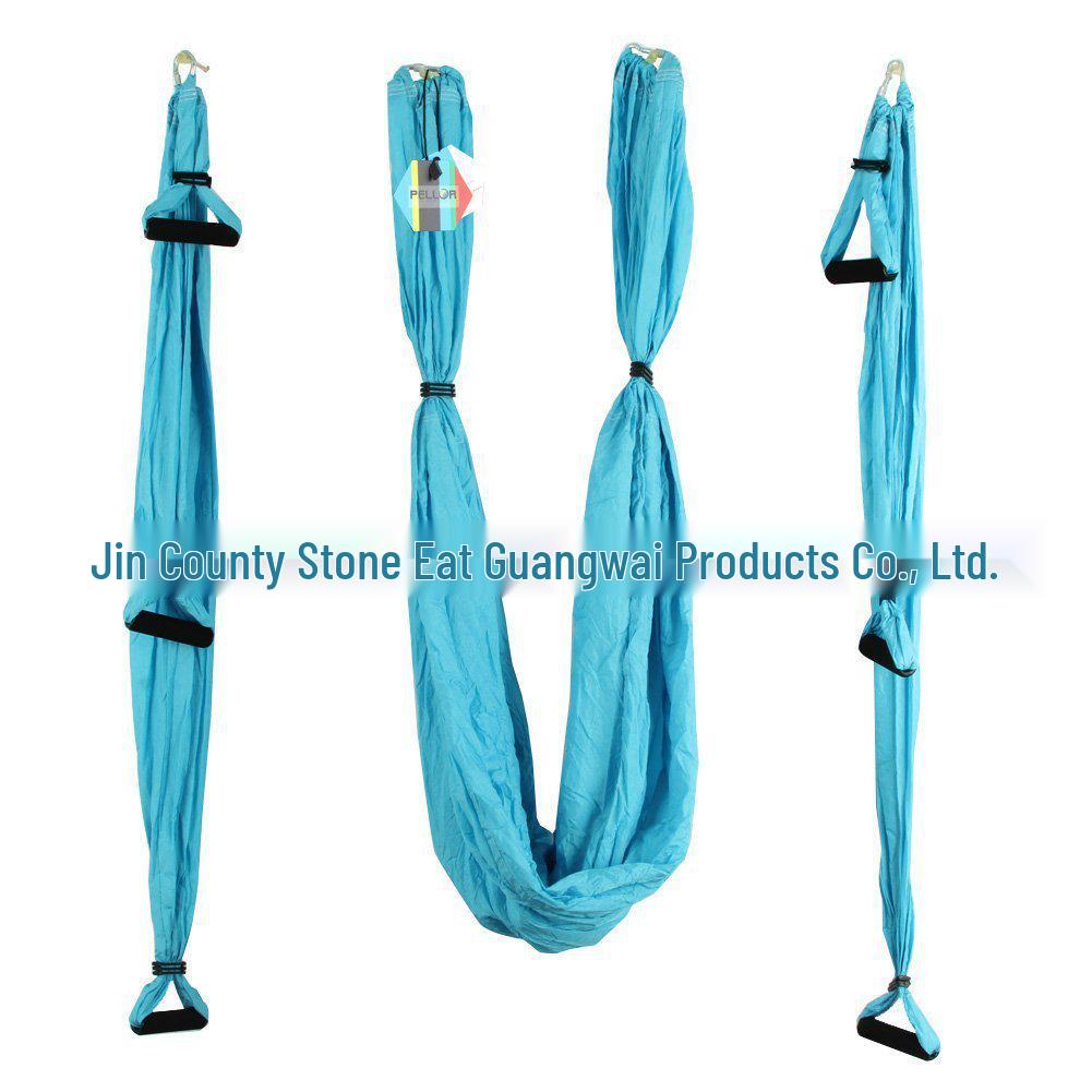 Гамак для воздушной йоги с 6 ручками - Неэластичный нейлон для студийной инверсионной фитнес-тренировки