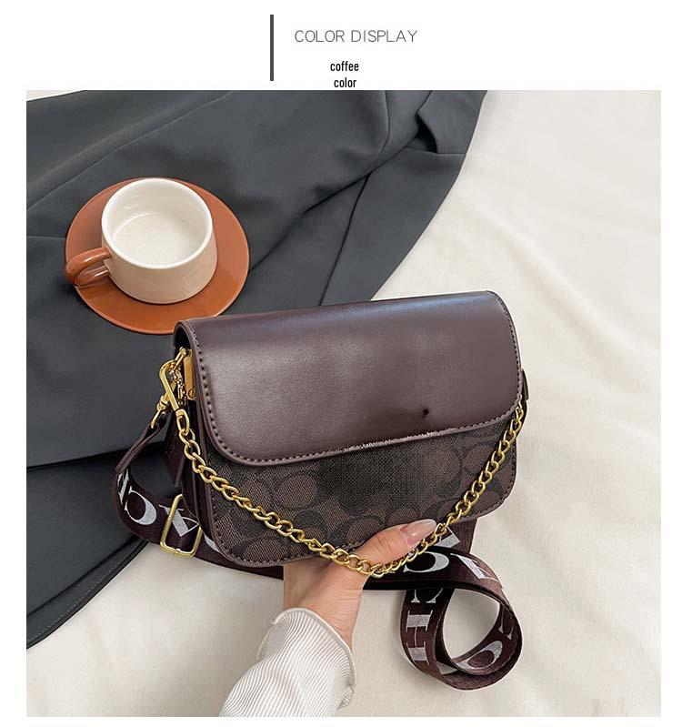 Женская стильная маленькая квадратная сумка кроссбоди высокого класса 2025 года с универсальным принтом