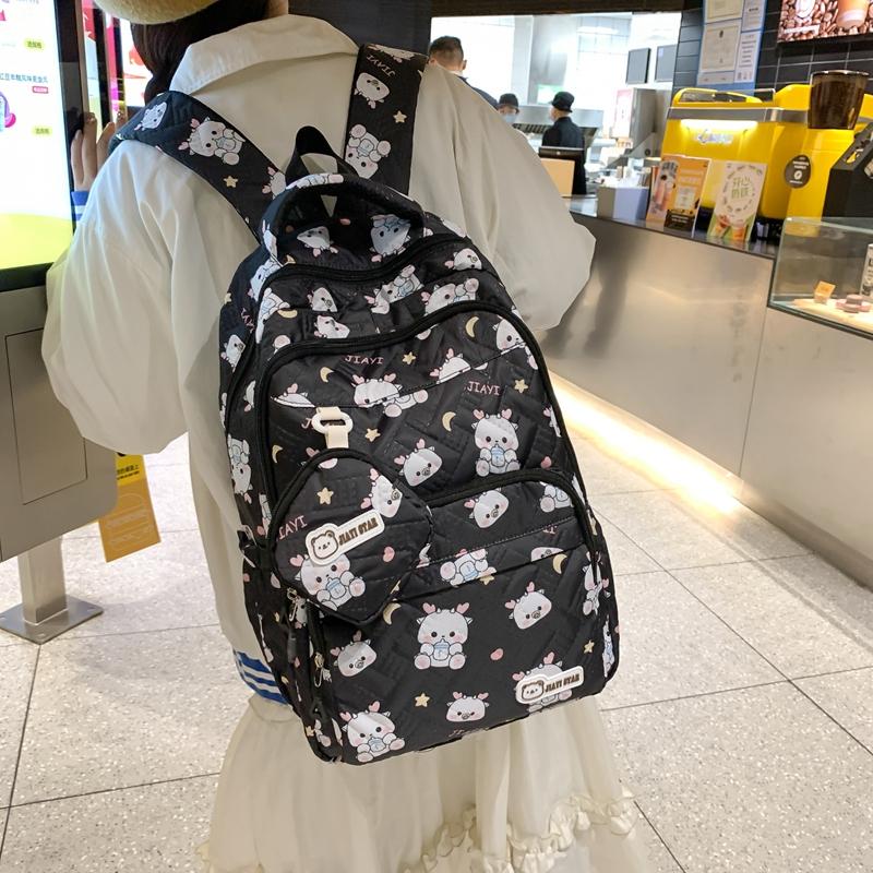 Female Schoolbag Printed Backpack Student Large Capacity Backpack