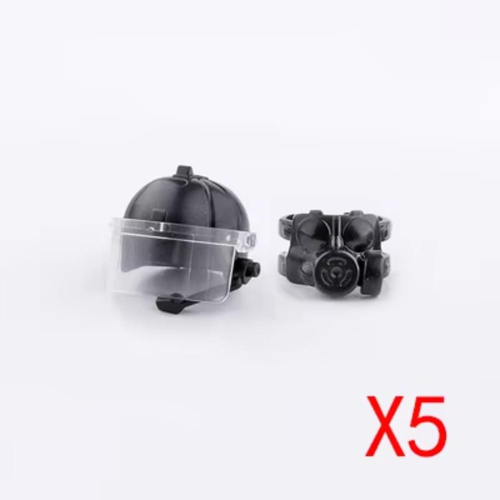 Military MOC Figure Building Blocks Explosion Proof Helmet Hat Gas Mask Kit SWAT Goggle Vest Belt Headset DIY Toy Gift K001