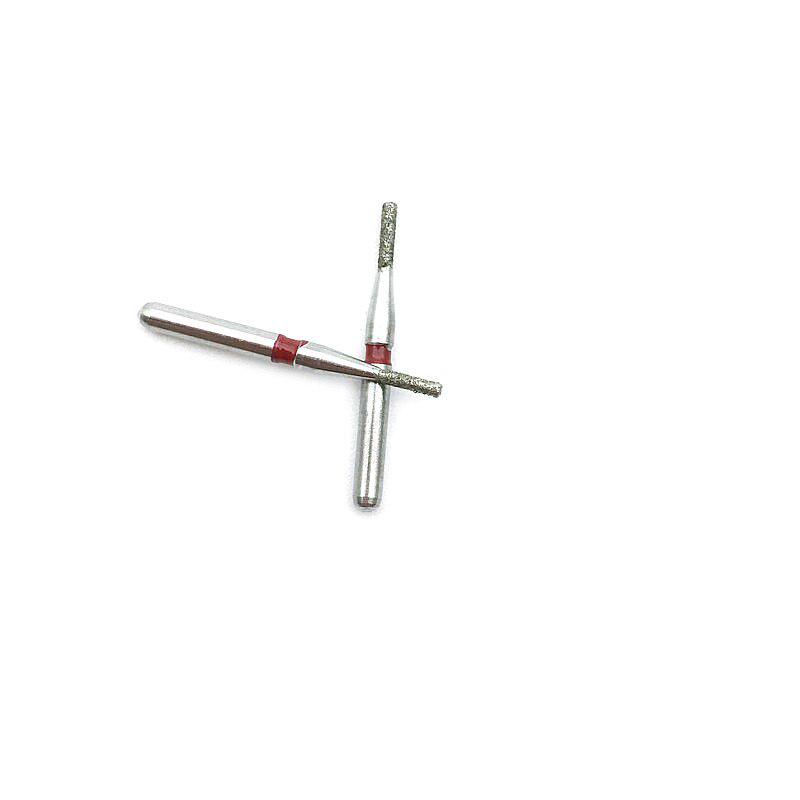 10 шт., стоматологические алмазные боры, сверла Dia-Burs, полировка, разглаживание, отбеливание, продукт для высокоскоростного наконечника CD-58F