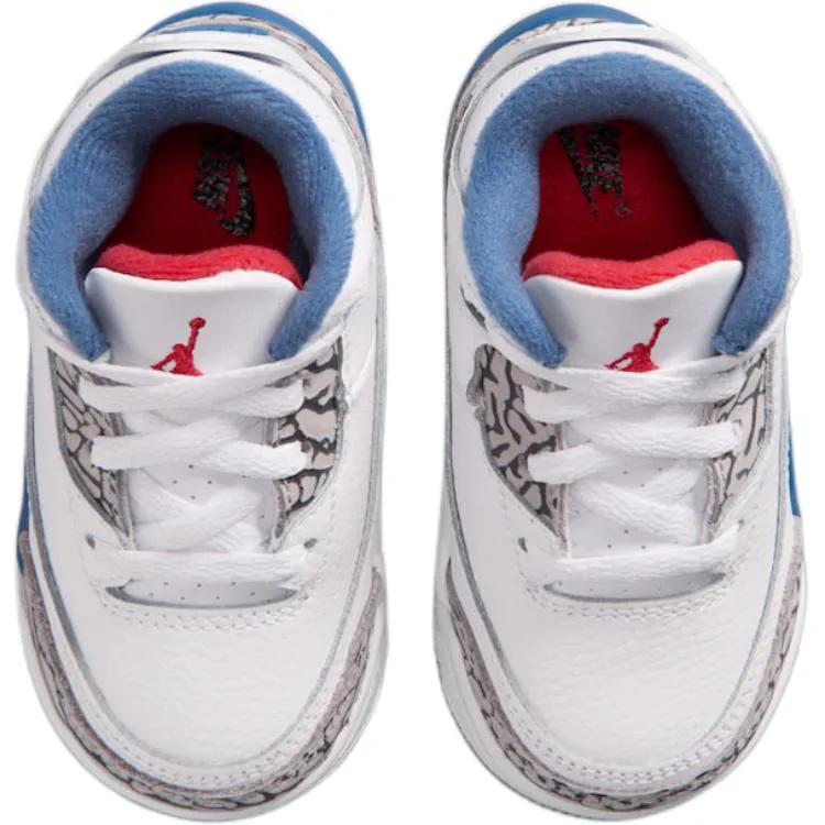 Air Jordan 3 Retro OG Toddler 'True Blue' 2026 (Unisex) White / Varsity Red / True Blue / Cement Grey / Anthracite Toddler Shoes DM0968 104
