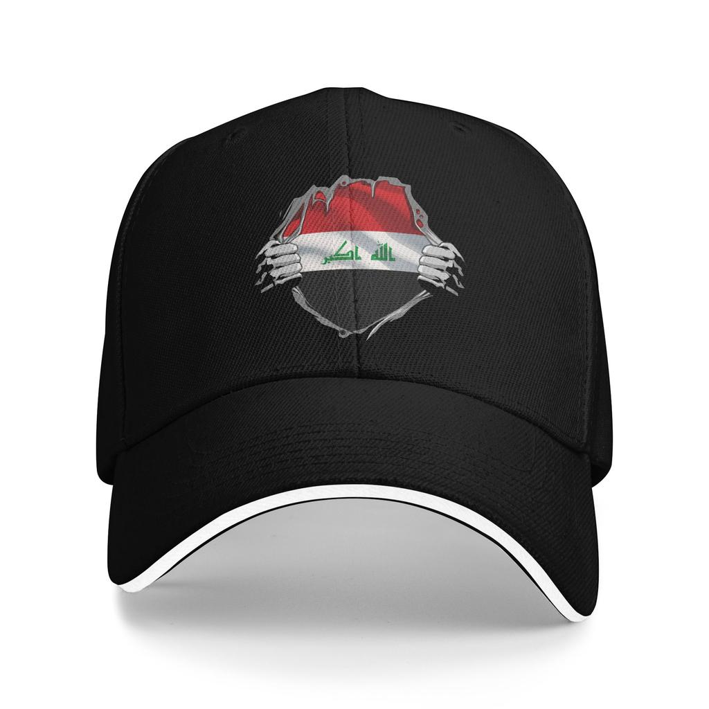 New Design Baseball Caps Iraq Flag Merch For Unisex Trucker Hats Retro Snapback Cap Gift