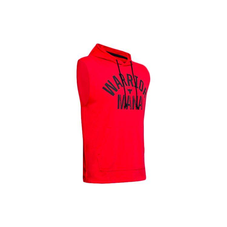 Under Armour Тренировочная спортивная футболка с капюшоном для мужчин, цвет красный 1352693-608