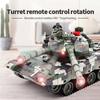 Новый 2.4G гусеничный симулятор RC танка с водяной бомбой, баллончиком для стрельбы, модель боевого бронированного автомобиля с дистанционным управлением, детская электрическая игрушка для мальчика, подарок