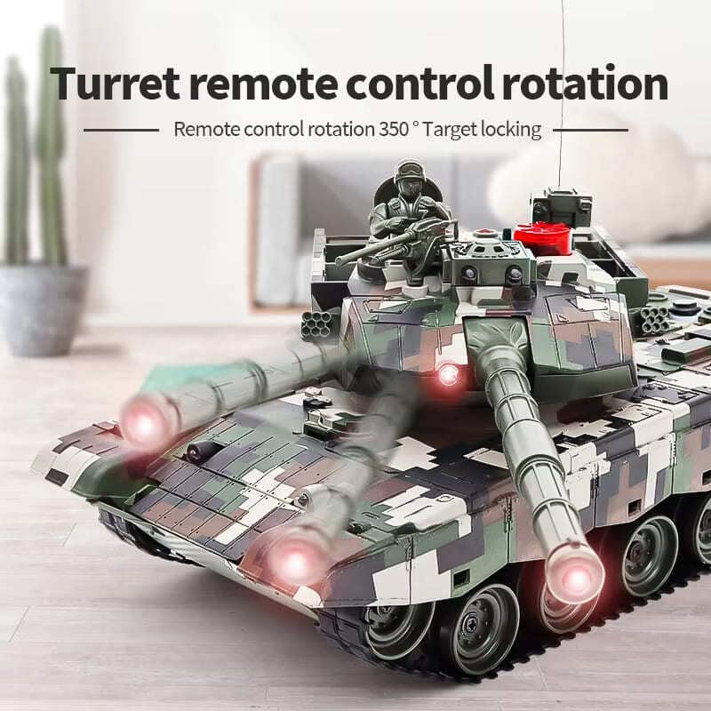 Новый 2.4G гусеничный симулятор RC танка с водяной бомбой, баллончиком для стрельбы, модель боевого бронированного автомобиля с дистанционным управлением, детская электрическая игрушка для мальчика, подарок