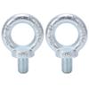 2PCS Lifting Ring Bolts Galvanized Carbon Steel Eyebolts Deep Threaded Lifting Shoulder Eyebolt M20