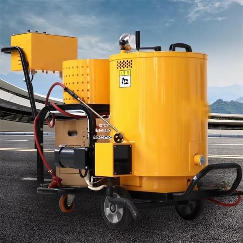 Xijiar 100L Hand-Pushed Asphalt Crack Sealing Machine CN plug (adapter included)