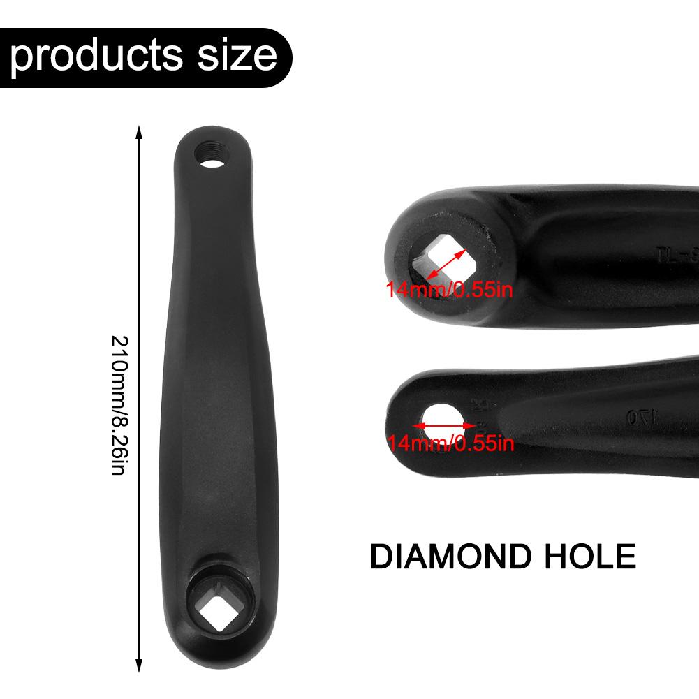 Аксессуары для велосипедов Складной велосипед с кривошипными отверстиями и алмазными отверстиями
