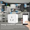 Tuya Zigbee Smart Socket Au Plug Приложение Smartlife Беспроводной пульт дистанционного управления Выходная мощность Мониторинг мощности Время работы с Aleax