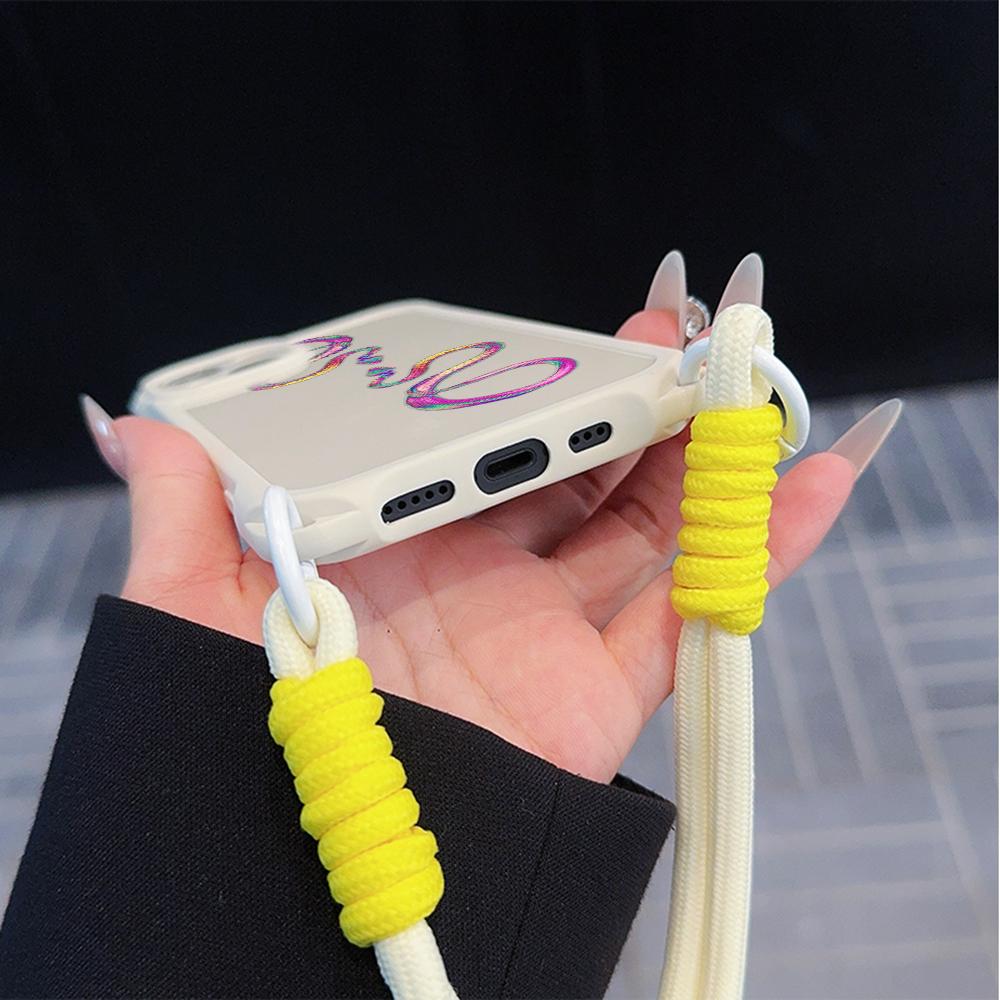 Soft Phone Cases for iPhone 16 15 13 12 11 14 Pro Max 8 Plus Four Corners Anti-Drop Protective Cover Optional Lanyard Rope N73 Black Gold Snake Design