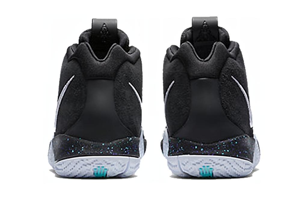 Nike Kyrie 4 Kyrie 4 Высокие Детские Баскетбольные Кроссовки Черно-Белые AA2897-002
