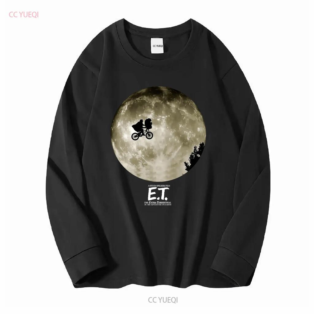 E T The Extraterrestrial 1982 Spielberg Retro Movie Shirt Black Size 2XL vintage Washed designer clothes streetwear Stylish
