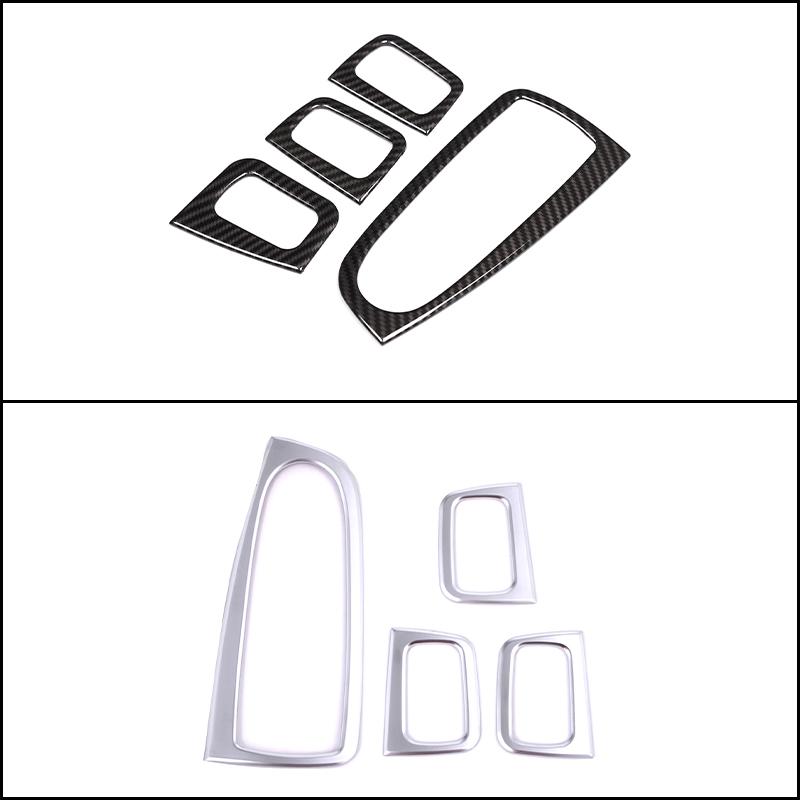 ABS Car Window Glass Lift Button Frame Trim Cover Stickers for Mercedes Benz C GLC Class W205 X253 Auto Interior Accessories
