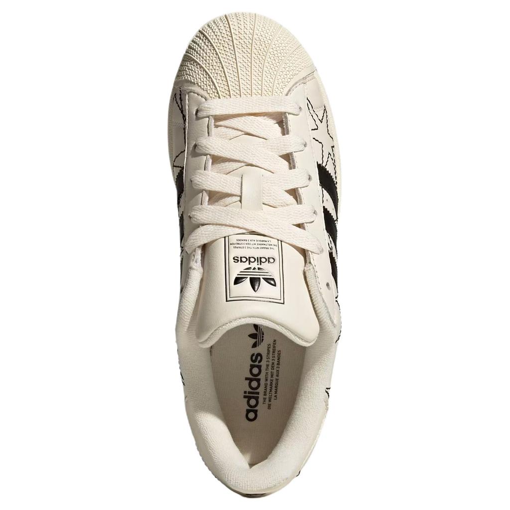 Adidas Кроссовки Superstar II Женские Белый с Черным Ядром Черно-Белый Core-Black Cream-White IH4123