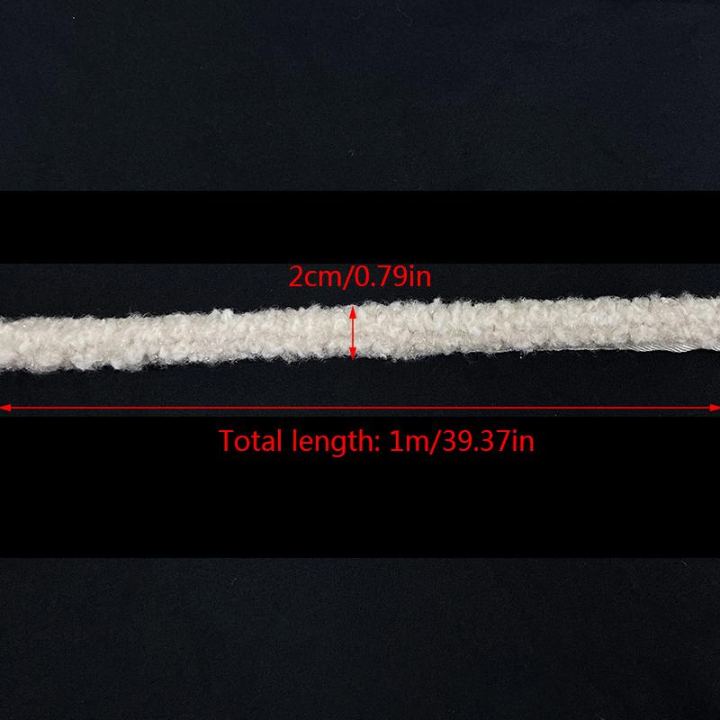 1 м DIY костюм ремесла искусственная отделка из овечьей шерсти аксессуары для одежды блестящая яркая шелковая отделка