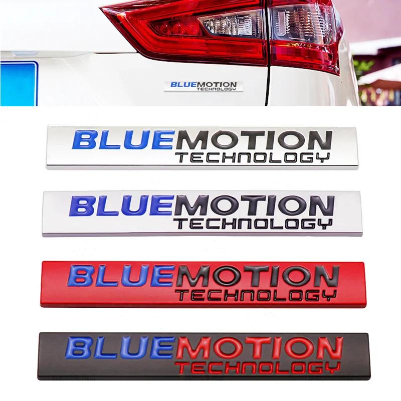 3D Metal Bluemotion Rear Trunk Logo Car Fender Badge Emblem Sticker Decals For Volkswagen Blue Motion VW Passat B8 Polo Golf 6 7 BAM1