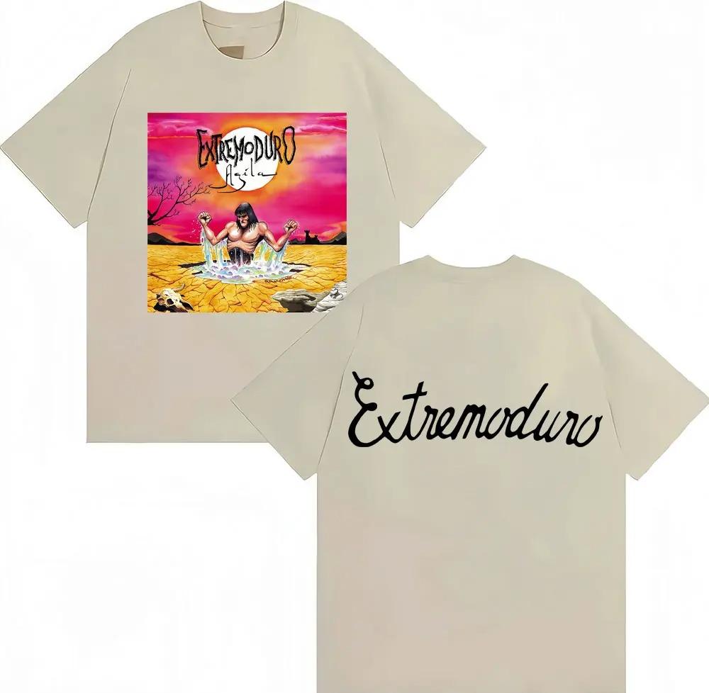 Rock Music Band Extremoduro Agila Album Graphic Men Women Fashion Vintage Hip Hop TeesCotton Loose Fans TShirts Streetwear