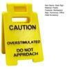 Caution Overstimulated Desk Sign Do Not Approach Caution Sign Humor Gag Mini Warning Signage for Offices Workstations Decoration