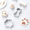 4Pcs/Set Biscuit Resistant Mold Heat Non-stick DIY Dog Bones/Claws Cookie Mold Kitchen Utensils