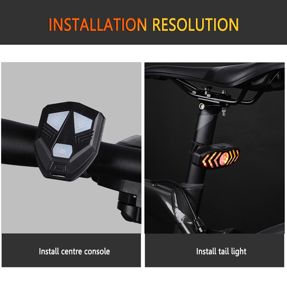 Перезаряжаемые Предупреждающие Велосипедные Фонари с Поворотниками Велосипедный Задний Фонарь Беспроводной Пульт Дистанционного Управления Велосипедный Задний Фонарь для Ночной Езды