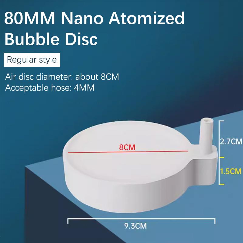 Аквариум для аквариума круглый бесшумный нано-аэратор с кислородом, пузырьковый насос для пруда, гидропонный диффузор кислорода, аксессуары для подачи