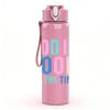 1PC God Is Good All Time 750ml Color Plastic Sports Water Bottle Leakproof Flip Straw Lid Suitable for Sports Office Home Use