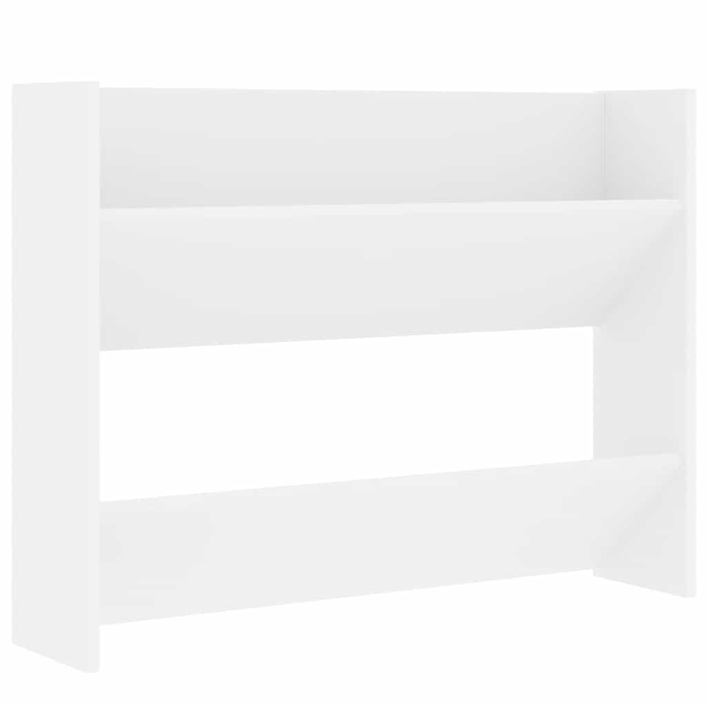 Vidaxl Półka Ścienna Na Buty Biała 80X18X60 Cm Materiał Drewnopochodny
