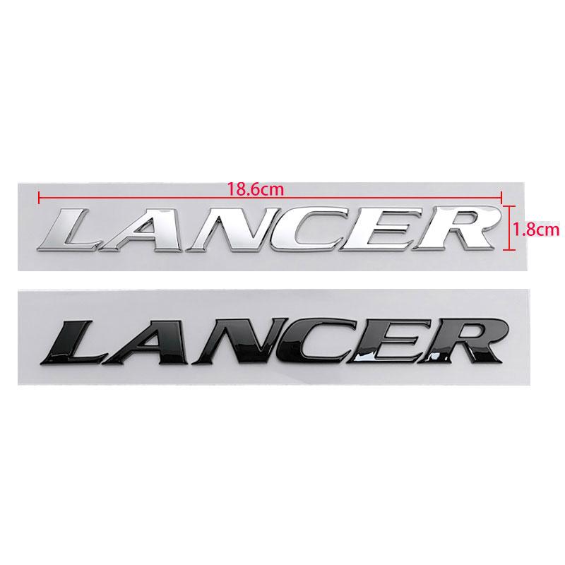 Наклейки на задний бокс с надписью LANCER для автомобиля Mitsubishi LANCER EX, наклейки на багажник, декоративные эмблемы, аксессуары
