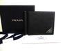 Authentic Black Saffiano Leather Bifold Bill Wallet w/Bill Clip #b321 Open Box